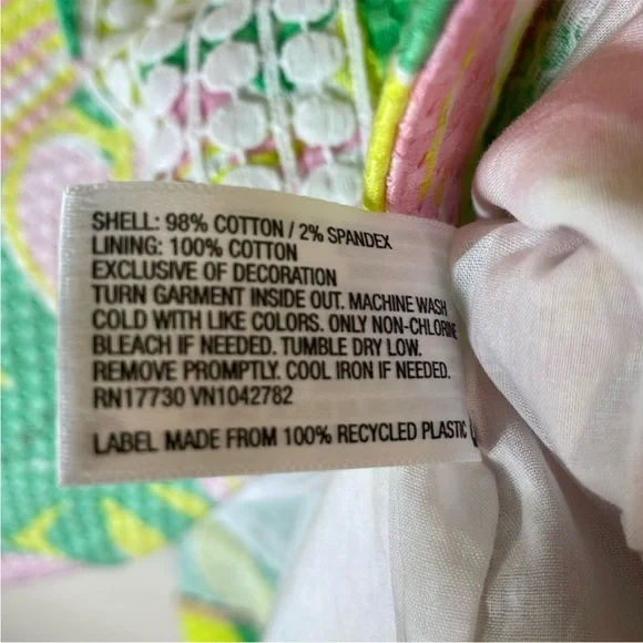 NWT. Lilly Pulitzer for Target Fan Dance Shift Dress. 4. - Picture 7 of 12